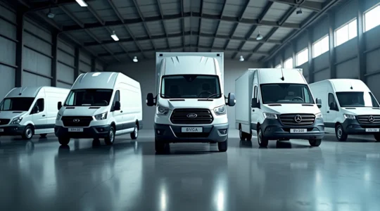 Professioneller Transporter-Vergleich zwischen verschiedenen Karosserie- und Antriebsvarianten für die optimale Fahrzeugwahl